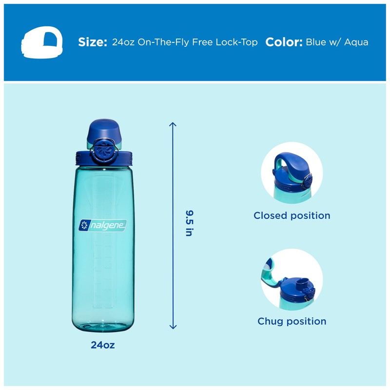 Nalgene Sustain Tritan BPA-Free On The Fly Water Bottle Made