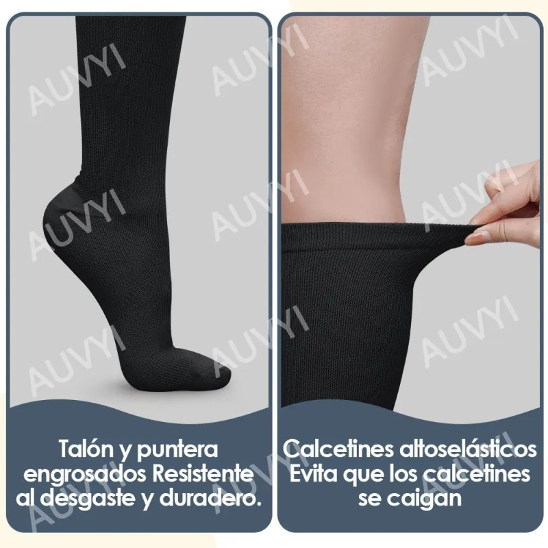 12par Medias Calcetines De Compresión Mujer Y Hombre Varices