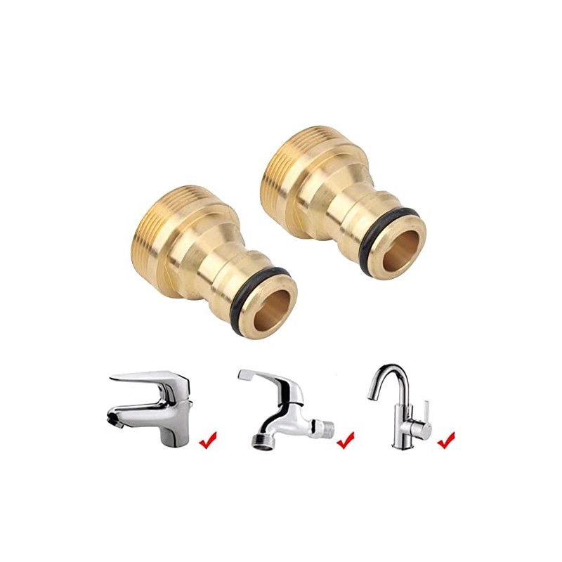 SBYMX 2PC Hose Tap Connector Mixer Hose Adaptor Water Pipe