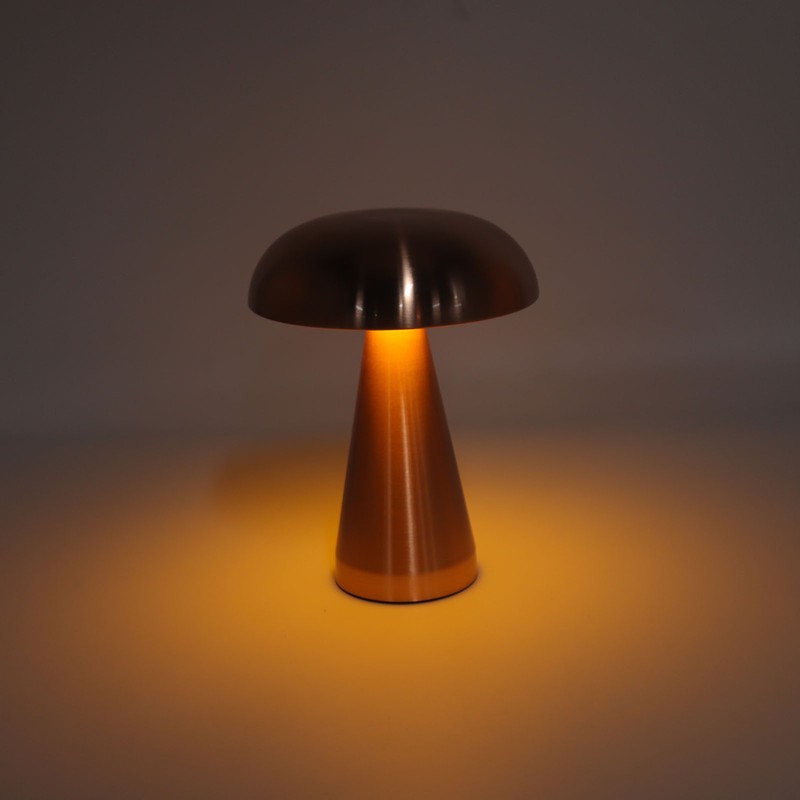 Mushroom Table Lamp Modern Minimalist Industrial Style 3 Color Dimmable