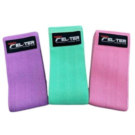 FELTER FITNESS Ligas de Resistencia para Ejercicio, Set de 3 Bandas