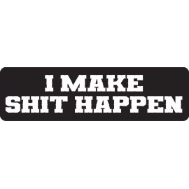 USA Biker Goods I Make Sh*t Happen Motorcycle Helmet Sticker Motorcycle Helmet Stickers