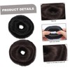 Healeved 2pcs Donut Wig Hair Bun Makers Adjustable Hair Doughnut