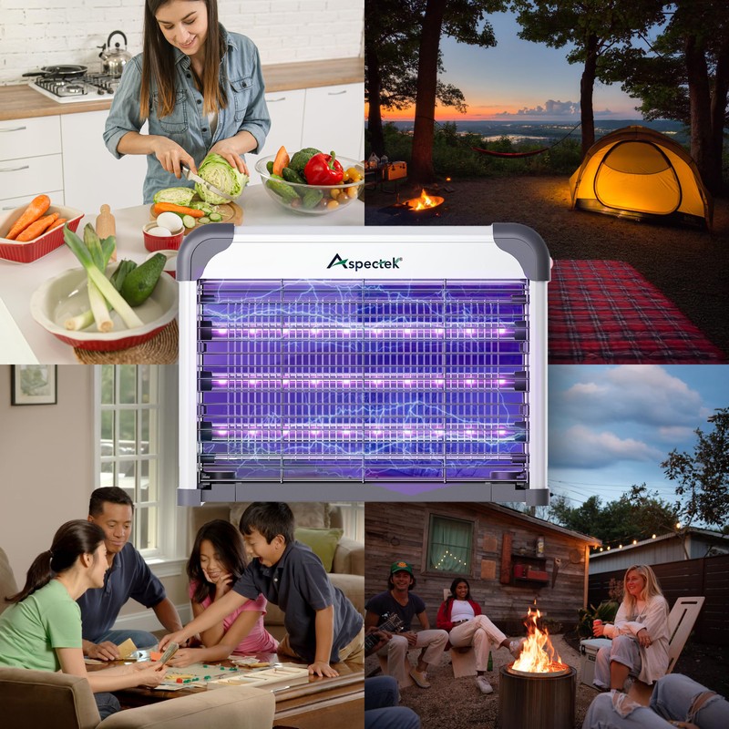 Aspectek LED Bug Zapper Indoor – High-Voltage Mosquito and Fly