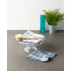 DII Waffle Weave Kitchen Collection, 100% Cotton, Kitchen Set, Blue