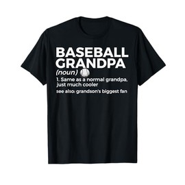 Baseball Grandpa Definition Grandson's Biggest Fan T-Shirt