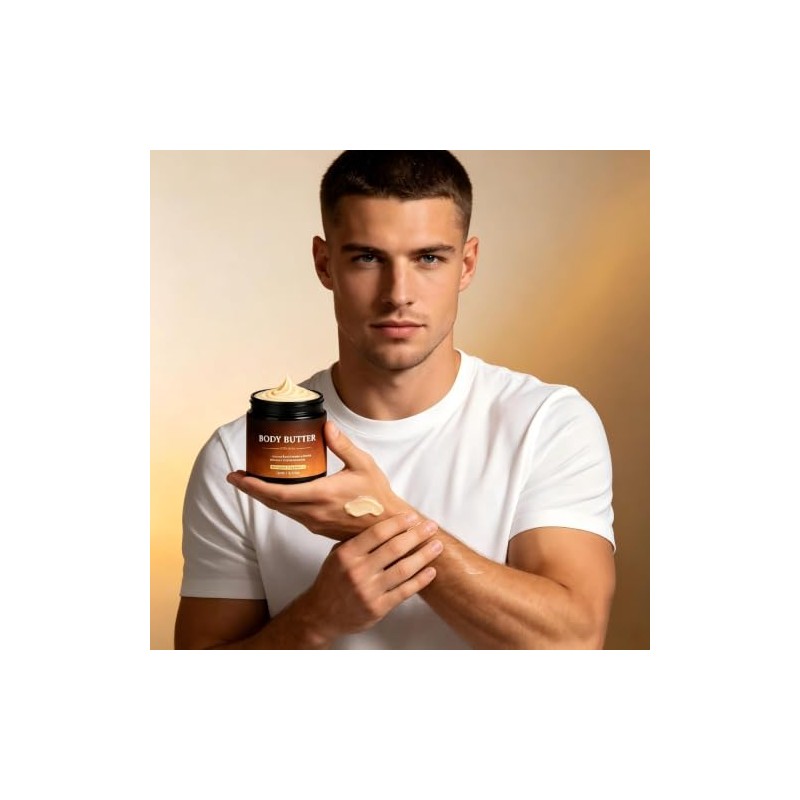 Body Butter for Men, Fragrance Moisturizer for Daily Grooming (3pcs)