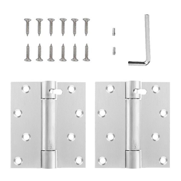 Eontab 4 inch Self-Closing Door Hinges Stainless Steel Heavy Duty