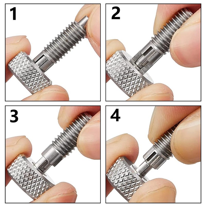 2Pcs Stainless Steel Retractable Spring Plunger, Lock Out Handle Quick