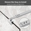 Shower Door Bar Support Rod, 27-47 Inch Adjustable Length, for