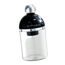 Perfk Portable Electric Face Cleansing Device for Gentle Bubble Formation at Home, Black