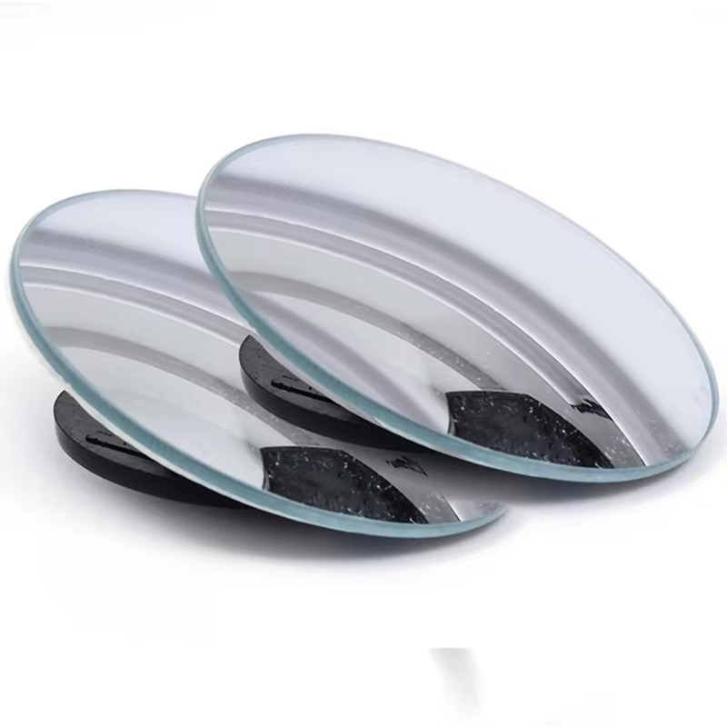 Round Blind Spot Mirrors for Cars – 360° Adjustable Wide-Angle
