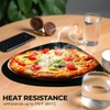 Placemats, Round Placemats Faux Leather Heat Resistant Placemats for Dining