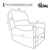 Easy-Going 4 Pieces Microfiber Stretch Recliner Slipcover – Spandex Soft