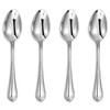 KEAWELL Pearl Edge 4-Piece Premium Spoon Set, 18/10 Stainless Steel,