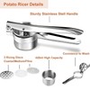 EZONEDEAL Stainless Steel Potato Ricer Heavy Duty Potatoes Masher with