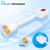 E26/E27 Plug in Light Bulb Socket Adapter with On/Off Switch