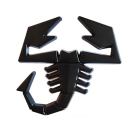 OnlyYou.X New Scorpion Emblems for Car Motocycle Left and Right Scorpion Badge Decal Ornaments 1 Piece of Black Stickers of Made of Metal
