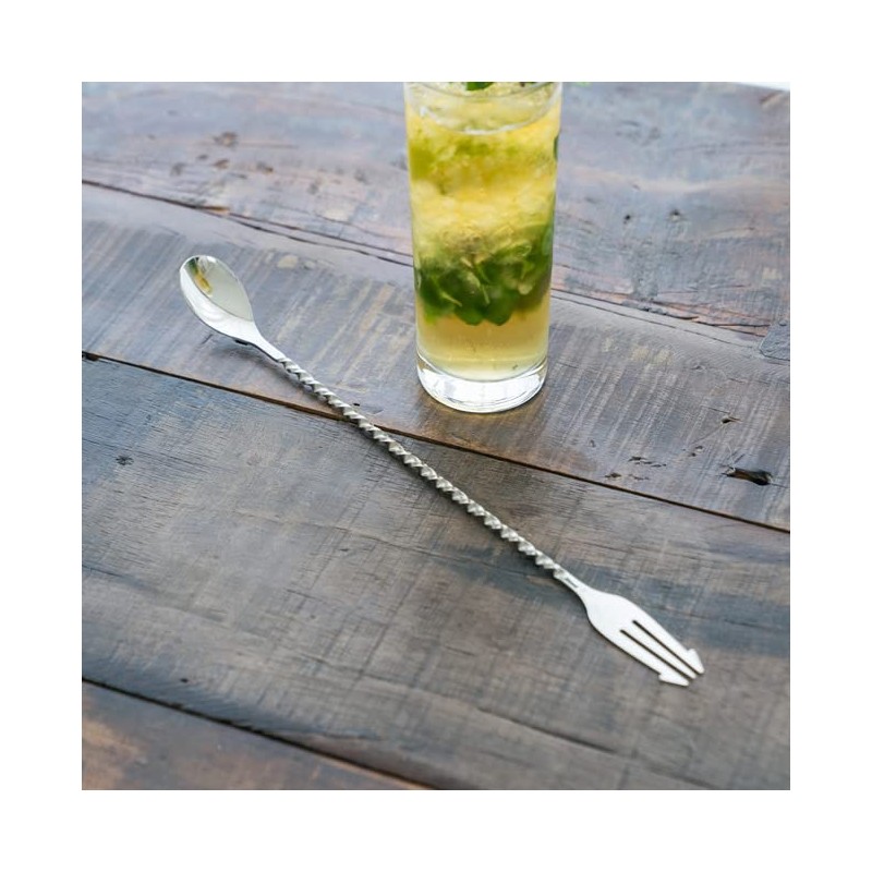 spiral bar spoon large right handed