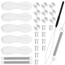 iplusmile RV Pleated Shade Repair Kit, RV Window Blinds Day Night Pleated Shade Hold Downs Spool Restringing Replacement Tool, Skylights Vertical Blind Parts