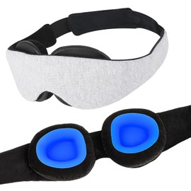 Hydrating Sleep Mask for Dry Eyes - 100% Blackout Eye Goggles