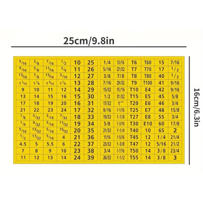 Generic 180 Bright Yellow Durable Chrome Socket Labels Stickers Easy