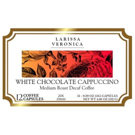 White Chocolate Cappuccino Medium Roast Decaf Coffee (Single Serve K-Cup Pods) (Gourmet, Naturally Flavored, Whole Coffee Beans) (12 pods, ZIN: 578105) - 3 Pack