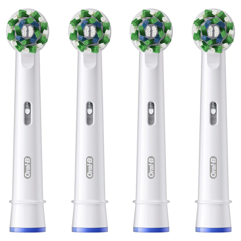 Oral-B CrossAction Electric Toothbrush Replacement Brush Heads Refill, 4ct