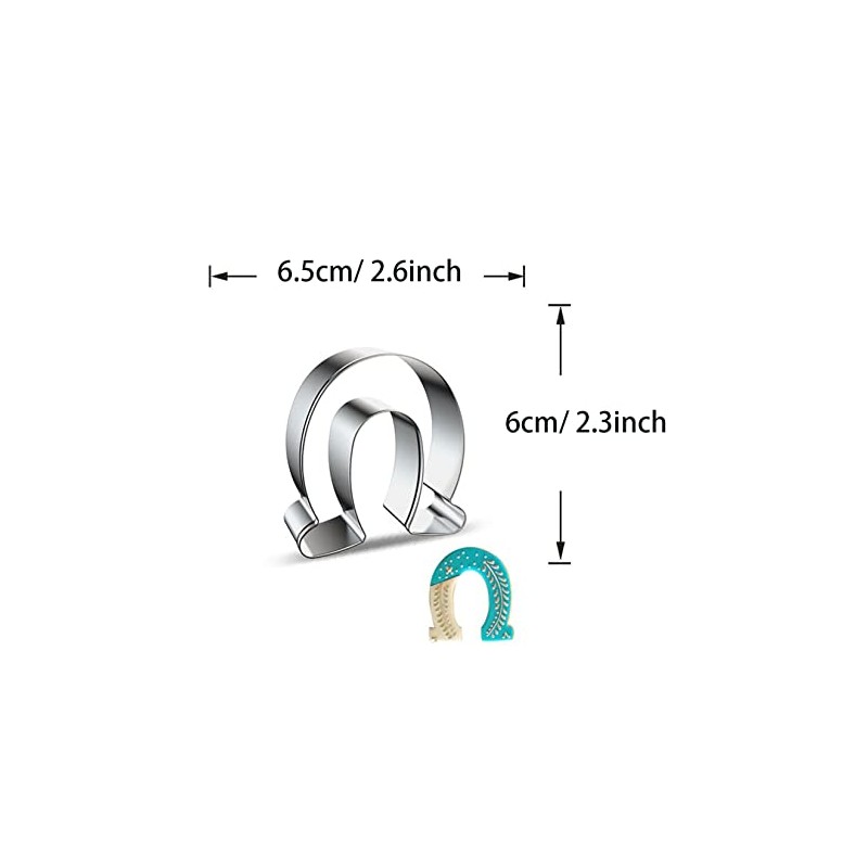 WJSYSHOP Horseshoe Shape Cookie Cutter