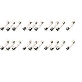 6.3A, 6.3A250V, 6.3A Fuse, 6.3A250V Fuse, T6.3A250V, T6.3AH250V T6.3A 250V T6.3 H250V, T6.3H250V Cartridge Ceramic Fuses 5X20mm 6.3 amp 6.3a 250v Fuse Vigor_Source 20/Packs