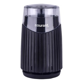 Courant Electric Coffee Grinder for Coffee Beans, Spices Stainless Steel Blades Durable Base, Makes up to 6-Cups coffee,150 Watt Powerful Motor, Black
