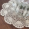 Gracebuy Pack of 4PCS Beige 7 Inch 100% Cotton HANDMADE