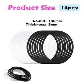 Anti-Slip Jelly Hair Ties, 14 Pack Mixed Colours, 6.5 cm Elastic Bands for Ponytail, Sports and Daily Use