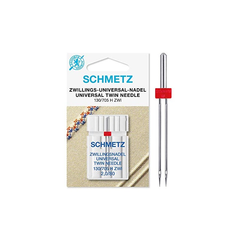 Schmetz Needle, Metal, Silver, 2x80