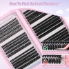 Silkiwinki Individuel Eyelashes Set 580PCS Natural Cluster Lashes Book with