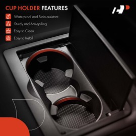 A-Premium Cup Holder Compatible with Smart Fortwo 2007-2014, Front Center Console, Black, Replace# A4518100370, 4518100370