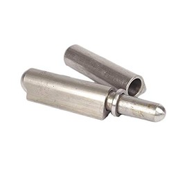 Heavy Duty Weld-on Bullet Hinge in Weldable Steel, Stainless Steel, Aluminum, and Brass Without or with Grease Zerk in Multiple Sizes (Stainless Steel, 4 inch)