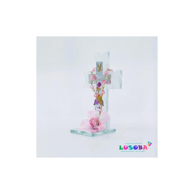 Cruz de Cristal Chica Recuerdo Niña 12 Piezas