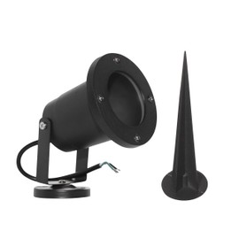 MAXXI MX-JR007 Estaca para Exterior, Mr16, 50W, color Negro