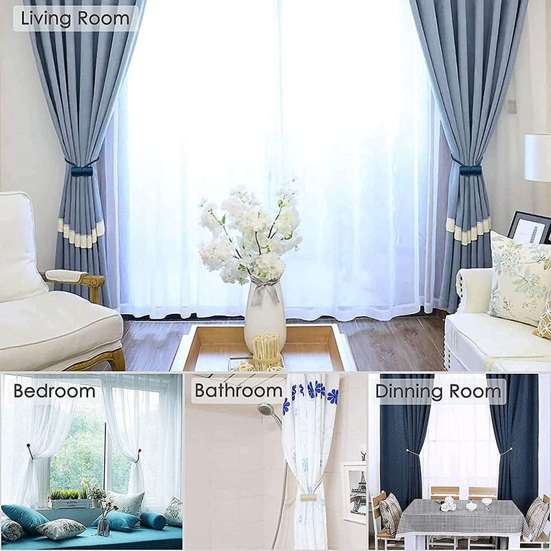 Curtain Tie Backs Strong Magnetic,Metal Curtain Tiebacks Hooks,Tie Clips Curtain