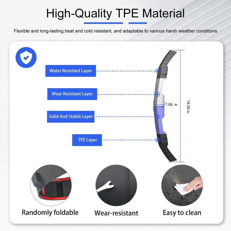 CZmenghe Hood Deflector Compatible with 2019-2026 Chevy Silverado 1500 Hood