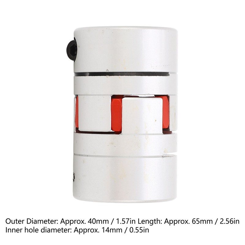Plum Flexible Shaft Coupling Aluminum Alloy 14mm Inner Diameter Flexible