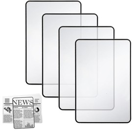 Lupa para Leer, 4 Piezas Lupa De Mano Portátil, 3 Aumentos para Leer Libros y Hacer Manualidades, Adecuado para Personas con Baja Visión, Ayuda a Leer