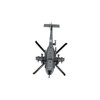 Diecast Metal Helicopter Model Sound Light Pullback Alloy Fighter Aircraft