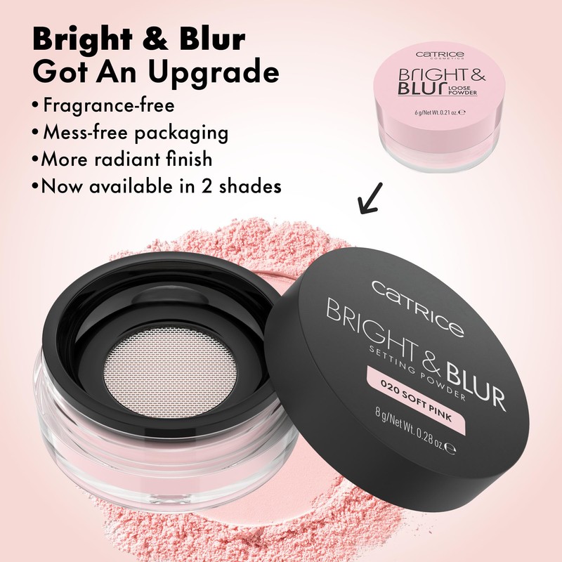 Catrice Bright & Blur Setting Powder, smoothing, pore refining, fixing,