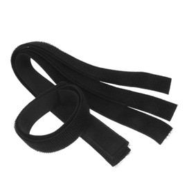 FRCOLOR 4pcs Elderly Strap Foot Binding Straps Accessory Leg Strap Foot Rest Strap Leg Strap for Patients Black Blended