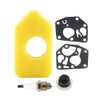 Hoypeyfiy Lawn Mower Carburetor Diaphragm Kit Gasket Air Filter Primer