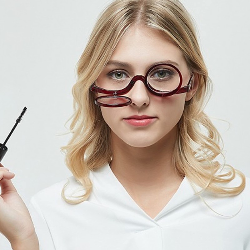 Aisi Magnifying Makeup Glasses Eye Make Up Spectacles Flip Down
