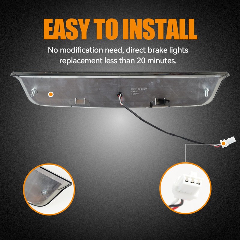 Cxdar Third 3rd Brake Light LED for 2004-2015 Nissan Titan,