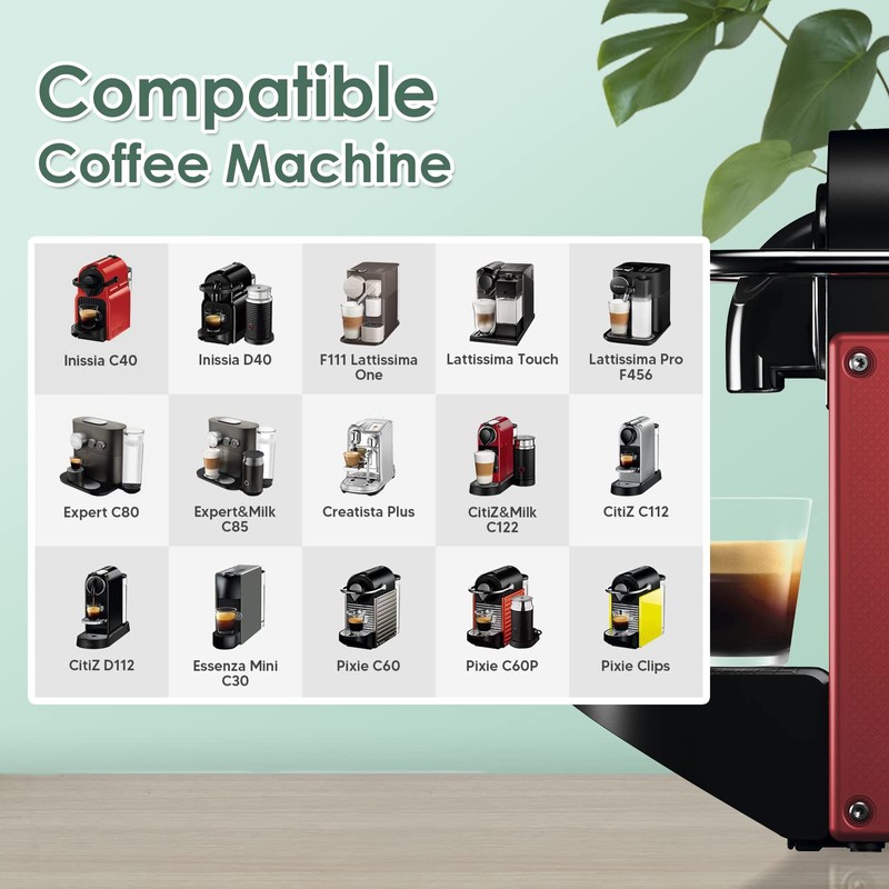 LIHONG Stainless Steel Reusable Coffee Pods, Reusable Coffee Capsules, Reusable